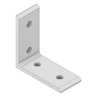 40-520-1 MODULAR SOLUTIONS ANGLE BRACKET<br>90MM TALL X 45MM WIDE W/ HARDWARE